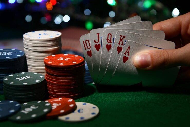 Three Card Poker table layout on floki toto